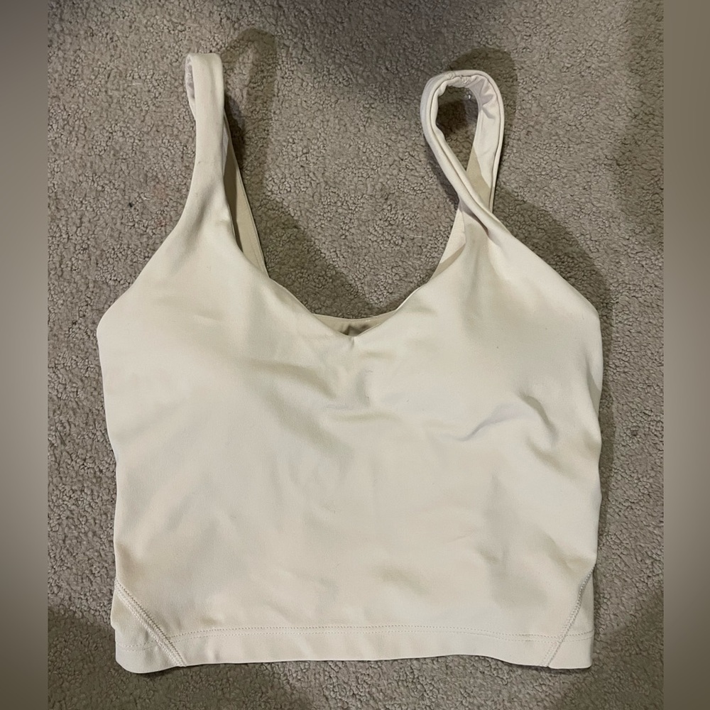 Prosecco colored align lululemon tank (never worn)